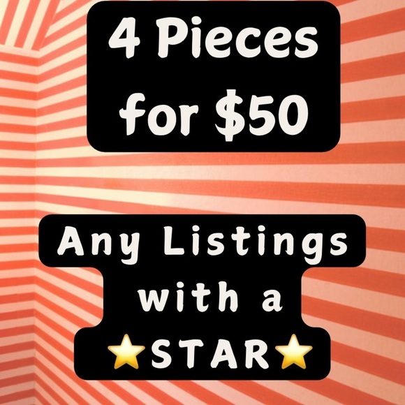 Choose ANY 4 items with a ⭐️ in the title  for $50! - Picture 3 of 8